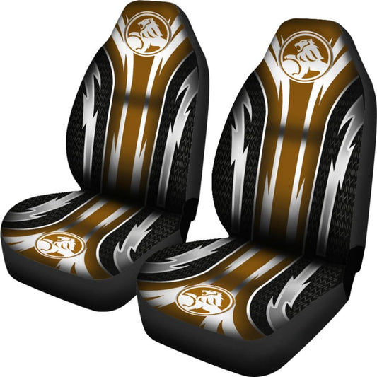 2 Front Holden Seat Covers Brown 144627 - YourCarButBetter