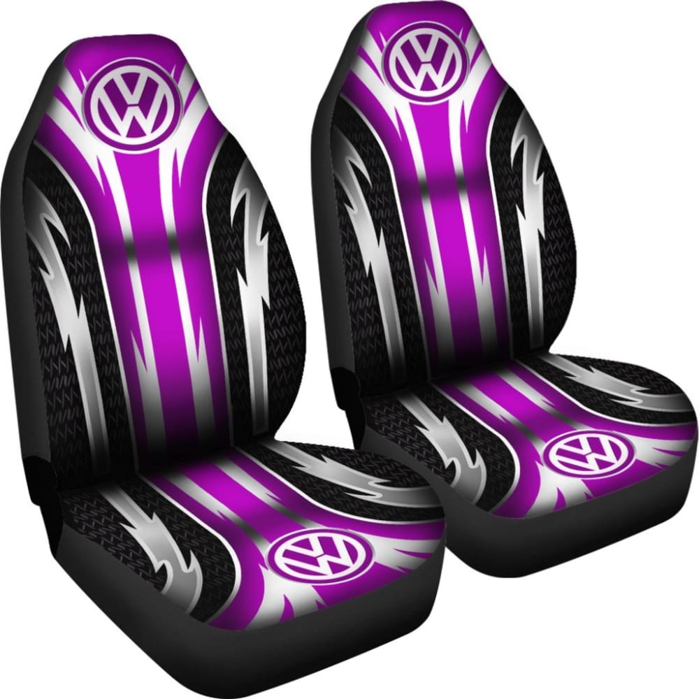2 Front Volkswagen Seat Covers Pink 144627 - YourCarButBetter
