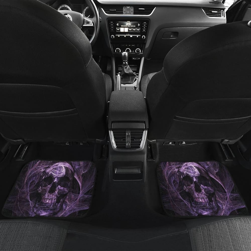 4 Pcs Grim Reaper Skull Car Mats 101819 - YourCarButBetter