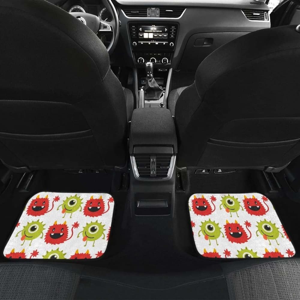Alien Pattern Print Design 05 Front And Back Car Mats 102802 - YourCarButBetter