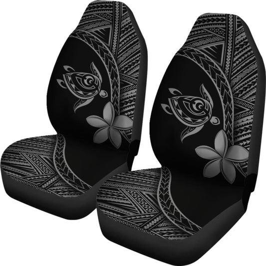 Alohawaii Car Seat Covers - Hawaii Turtle Plumeria Grey - New 091114 - YourCarButBetter