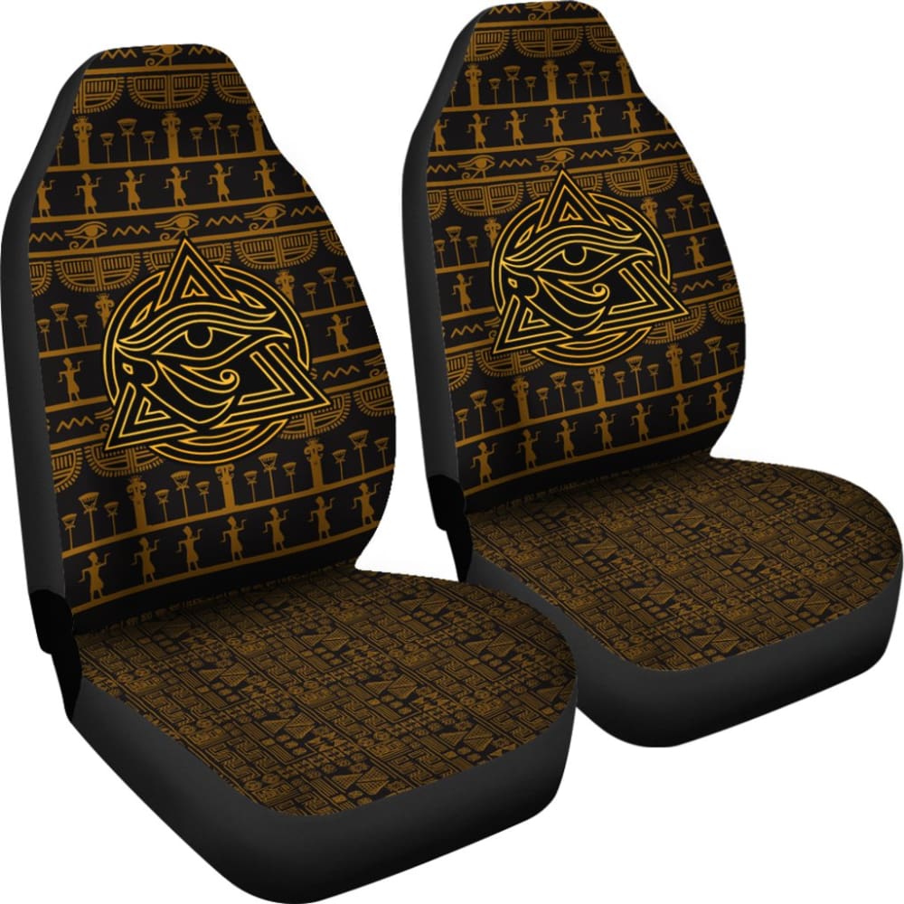 Amazing Ancient Egyptian Eyes Of Horus Powerful Symbol Car Seat Covers 210404 - YourCarButBetter