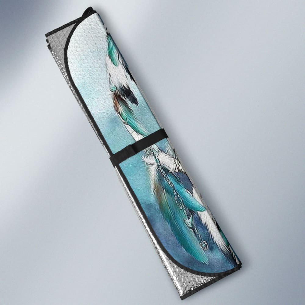 Amazing And Lovely Wolf Dreamcatcher Car Auto Sun Shades - Make Your Own Styles