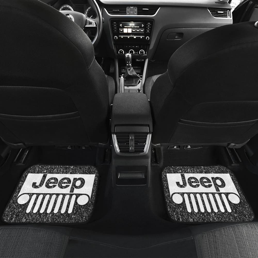 Amazing Jeep Offroad Gray White Asphalt Car Floor Mats Custom 1 211001 - YourCarButBetter