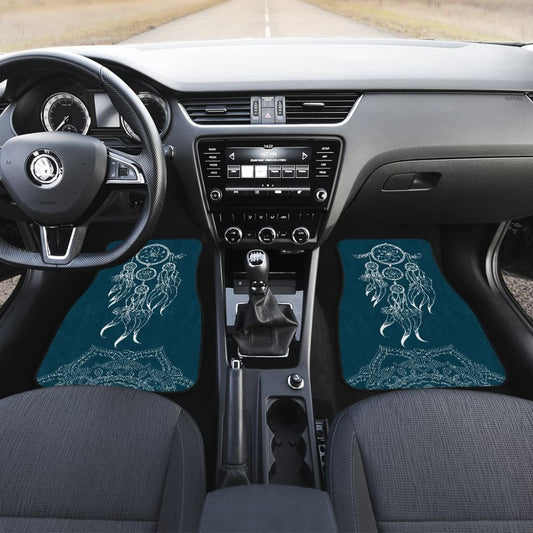 Amazing Mandala Floral Dreamcatcher Car Floor Mats 212802 - YourCarButBetter