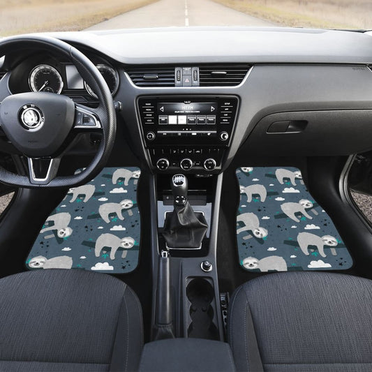 Amazing Sloth Everyday Is Lazy Car Floor Mats 211001 - YourCarButBetter