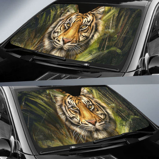 Amazing Tiger Print Car Auto Sun Shades - Make Your Own Styles