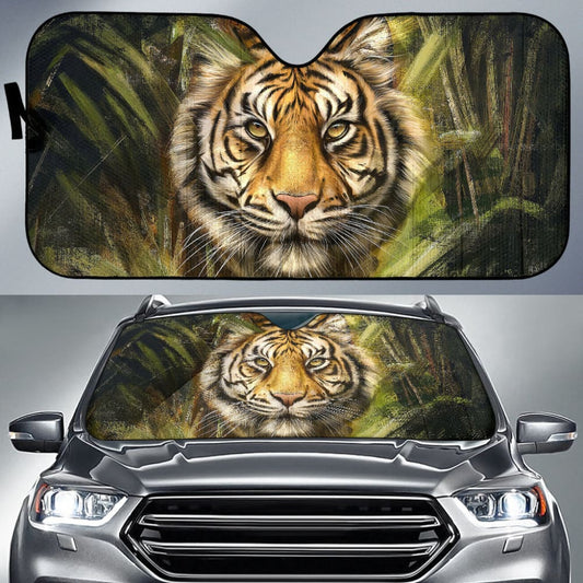 Amazing Tiger Print Car Auto Sun Shades - Make Your Own Styles