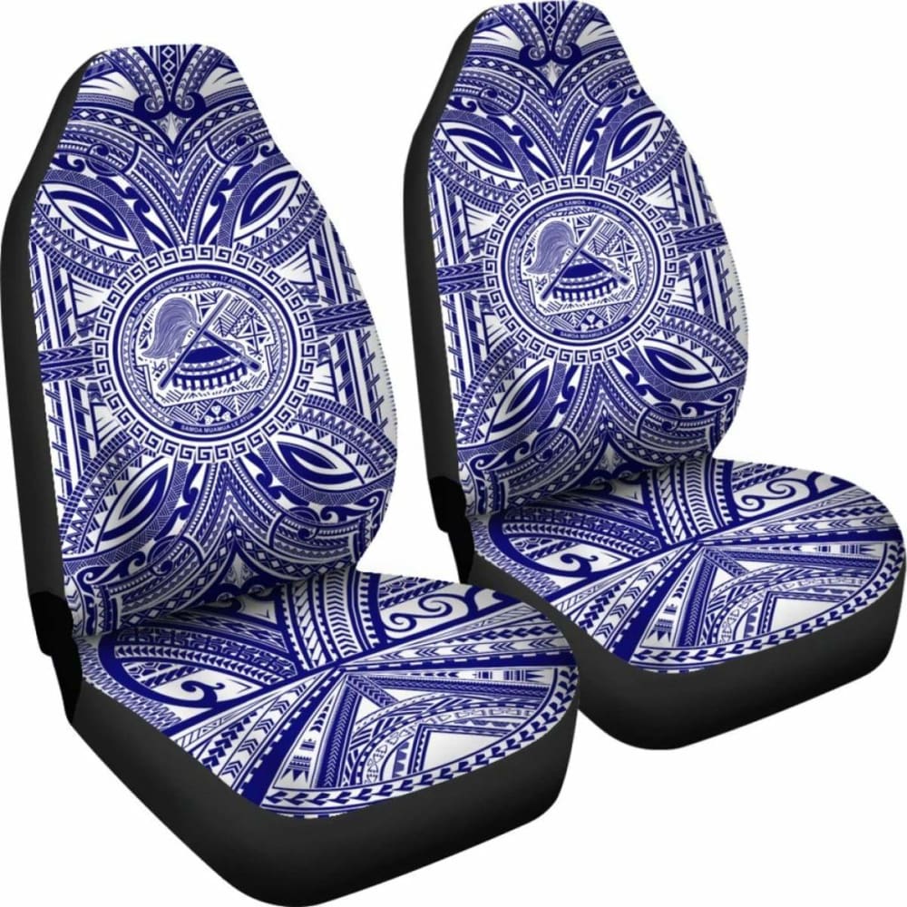 American Samoa Car Seat Cover - American Samoa Coat Of Arms Polynesian Flag Color 105905 - YourCarButBetter