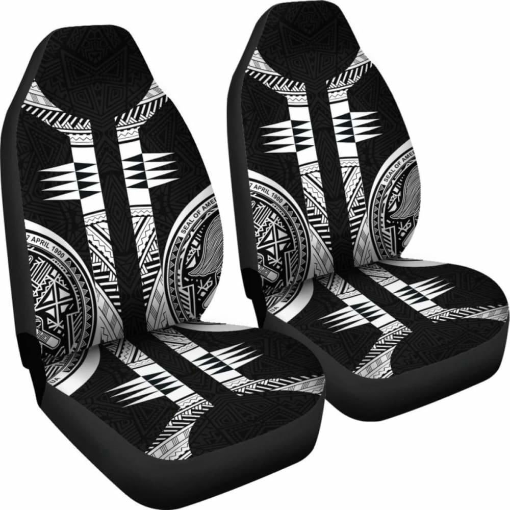American Samoa Car Seat Covers - American Samoa Black Armor Tattoo - 11 174914 - YourCarButBetter