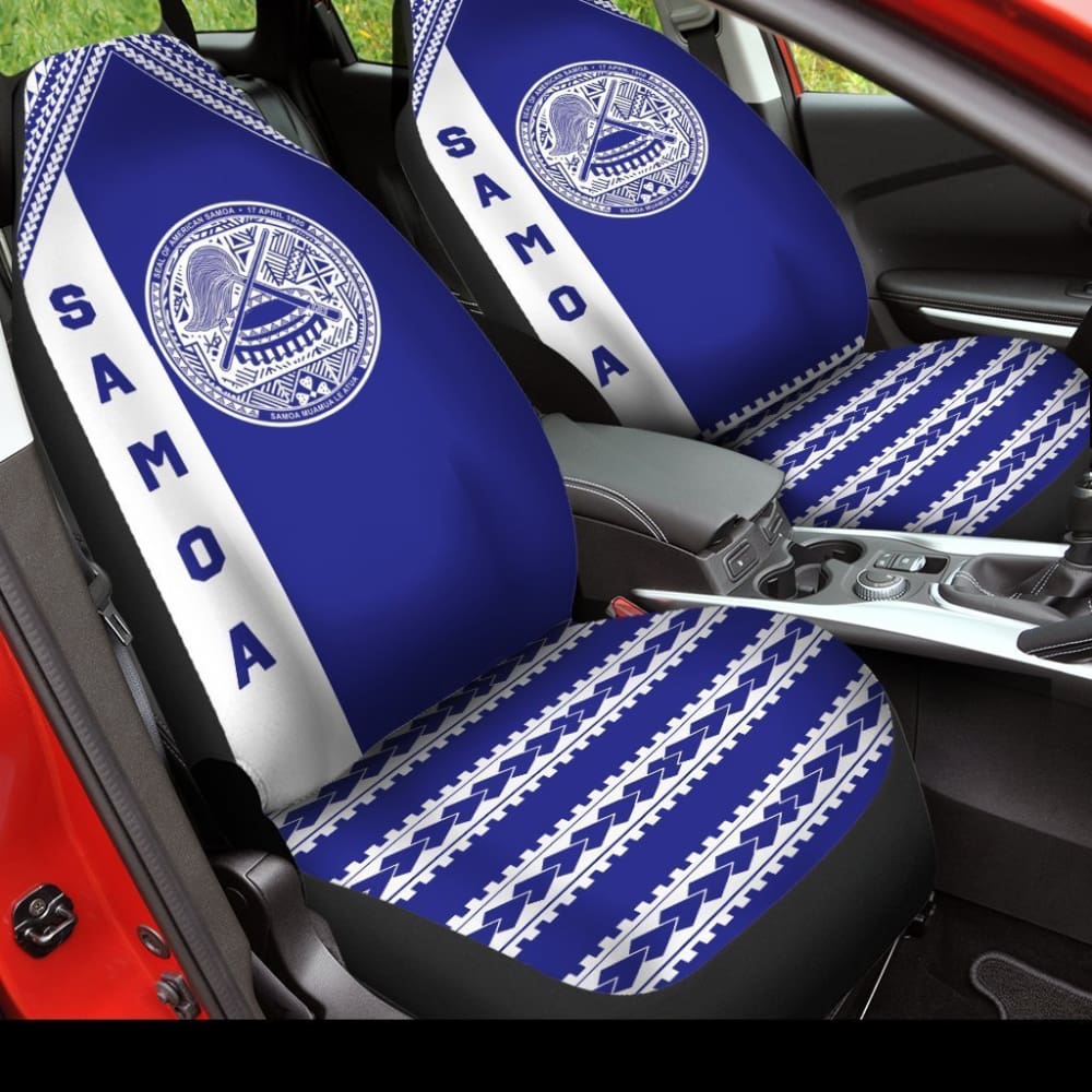 American Samoa Car Seat Covers - American Samoa Seal Blue - 093223 - YourCarButBetter