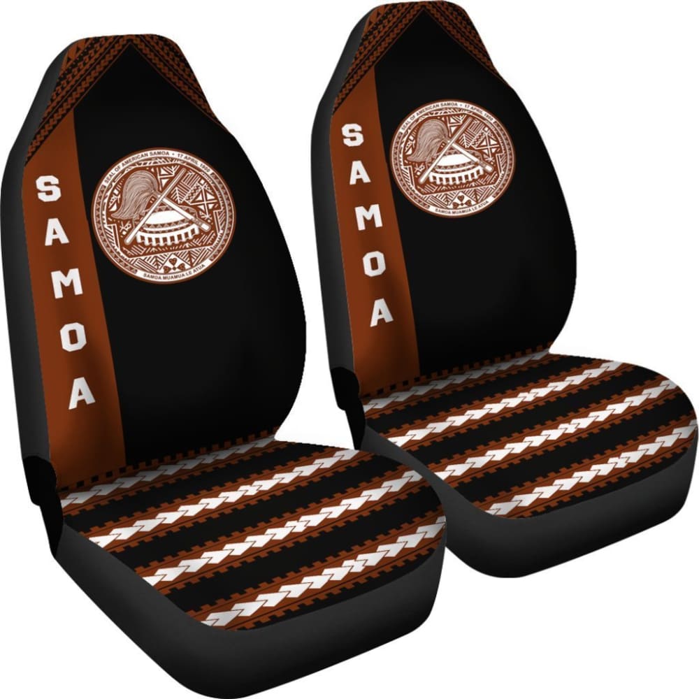 American Samoa Car Seat Covers - American Samoa Seal Brown - 093223 - YourCarButBetter