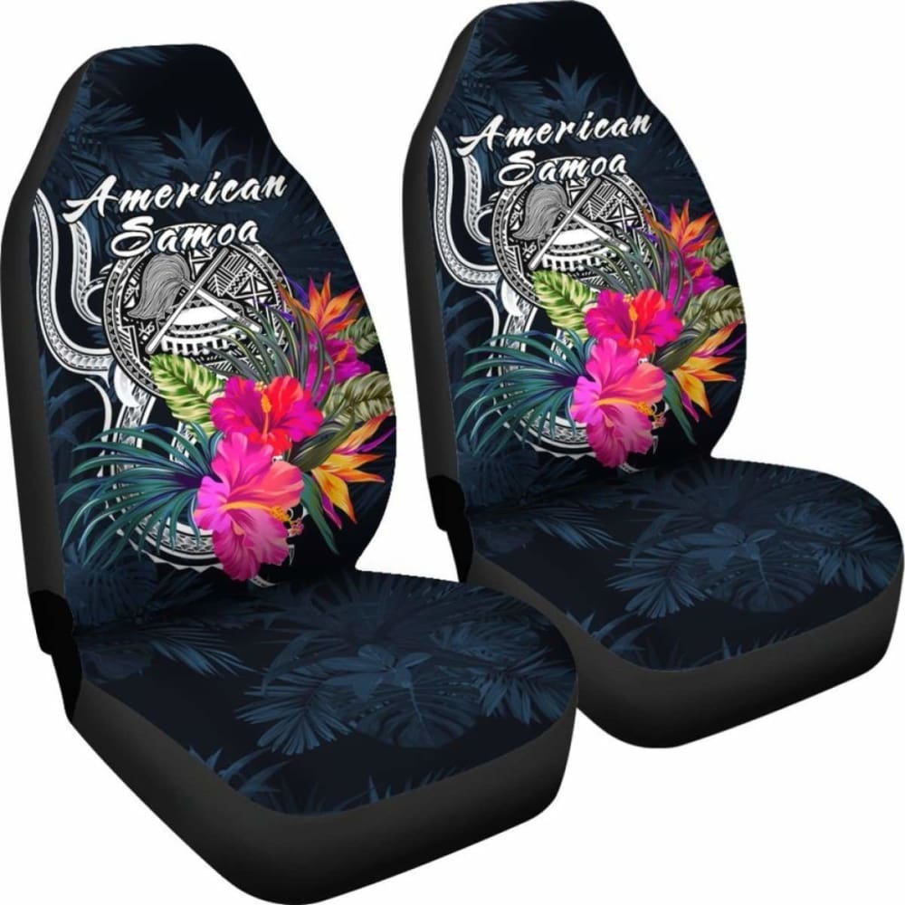 American Samoa Polynesian Car Seat Covers - Tropical Flower - 105905 - YourCarButBetter
