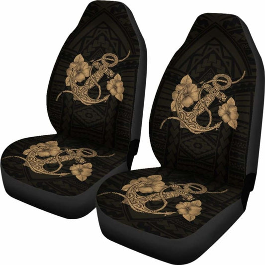 Anchor Gold Poly Tribal Car Seat Covers - 192609 - YourCarButBetter
