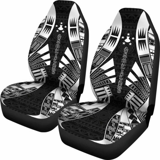 Austral Islands Car Seat Covers - Polynesian Tattoo Black - 9 174914 - YourCarButBetter