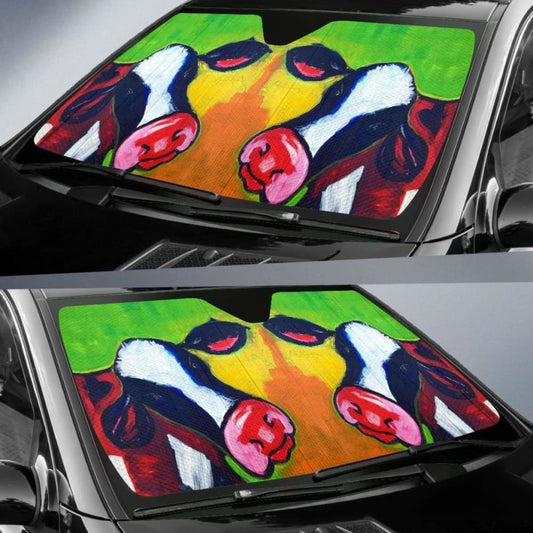 Auto Sun Shades - Cow 35 172609 - YourCarButBetter