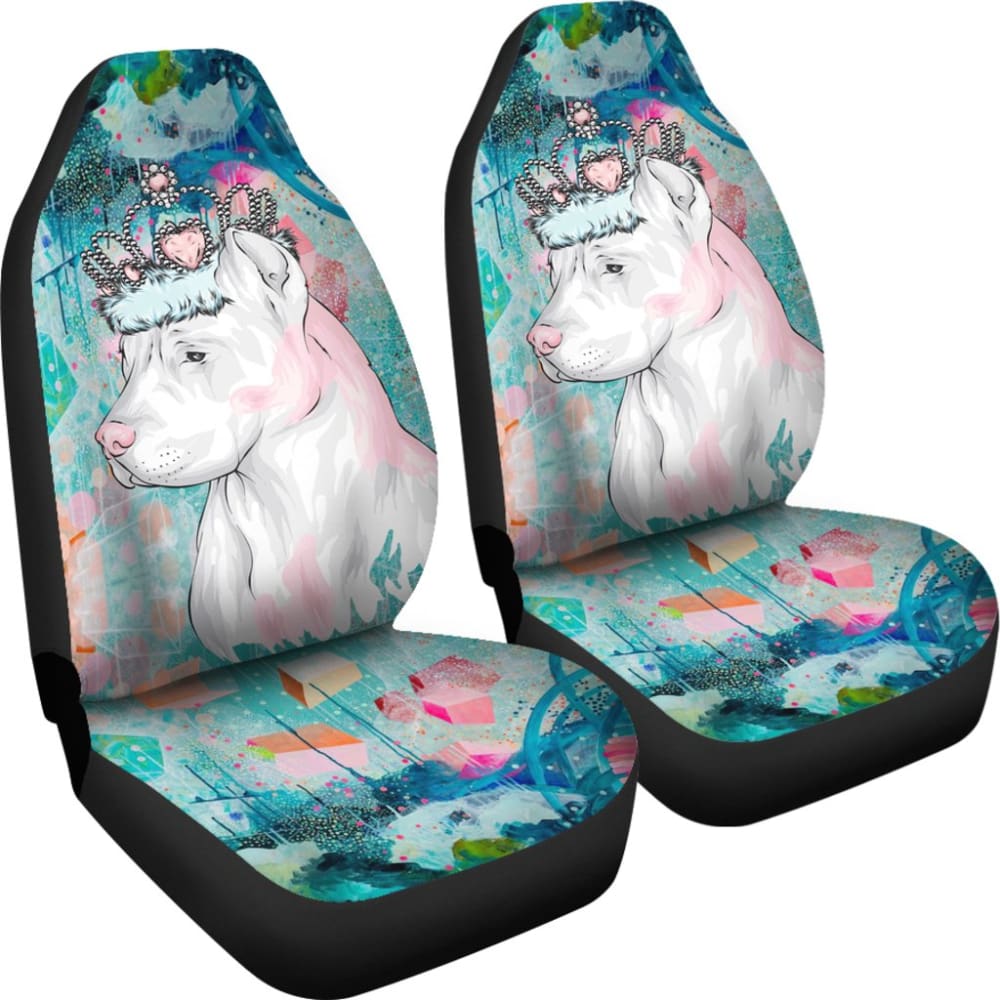 Awesome Gifts for Pitbull Lovers Royal Crown Pitbull Car Seat Covers 212501 - YourCarButBetter