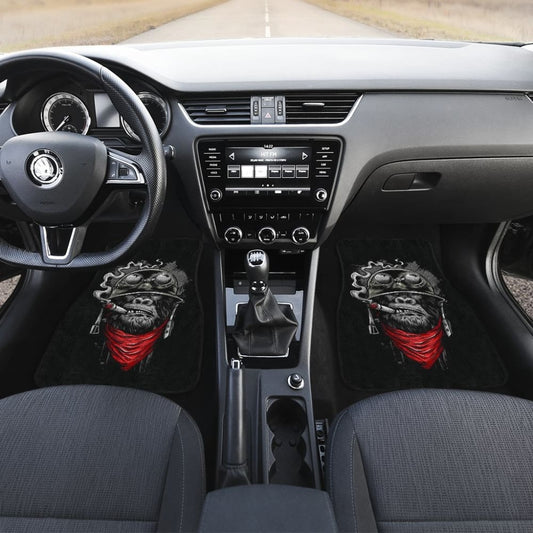 Badass Monkey Smoking Car Floor Mats 211801 - YourCarButBetter