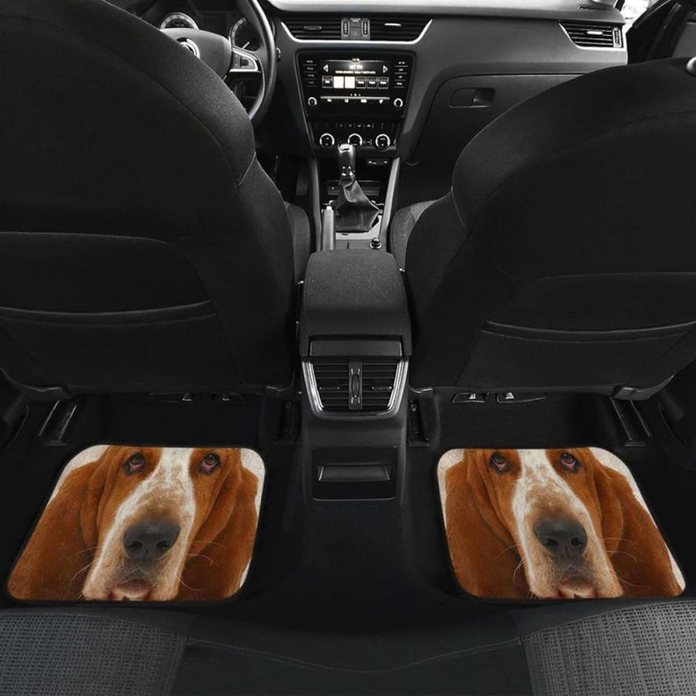Basset Hound Dog Car Floor Mats Funny Dog Face 200410