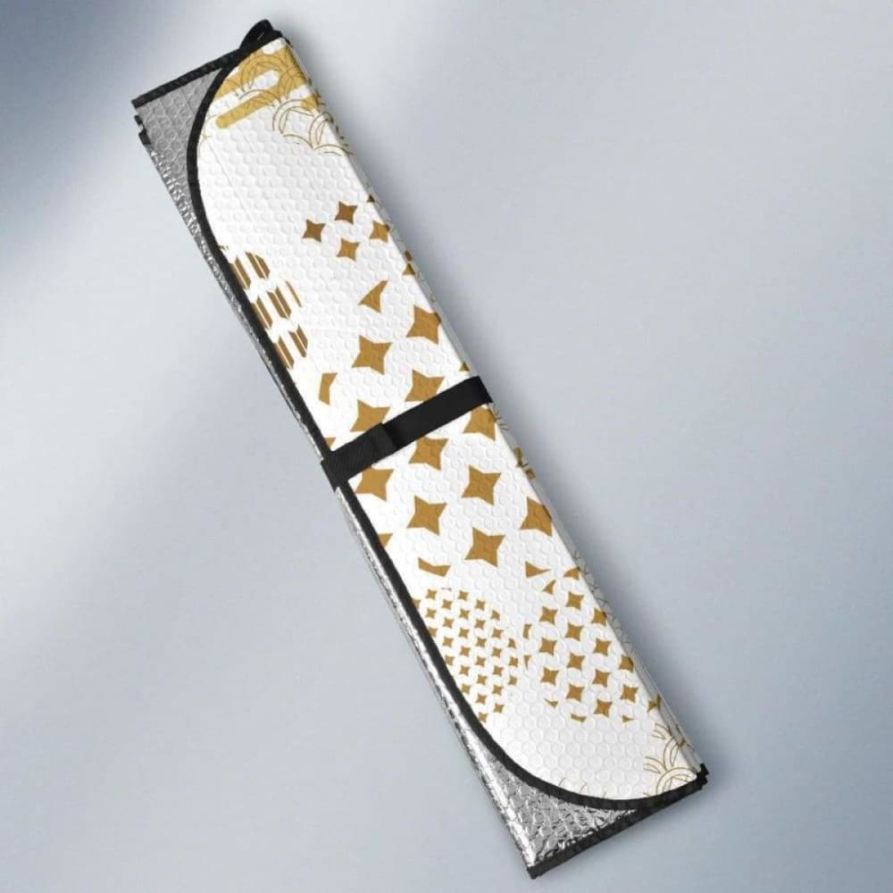 Beautiful Gold Japanese Pattern Car Auto Sun Shades 094201 - YourCarButBetter