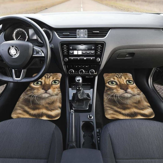 Bengal Cat Car Floor Mats Funny Cat Lover 112428 - YourCarButBetter