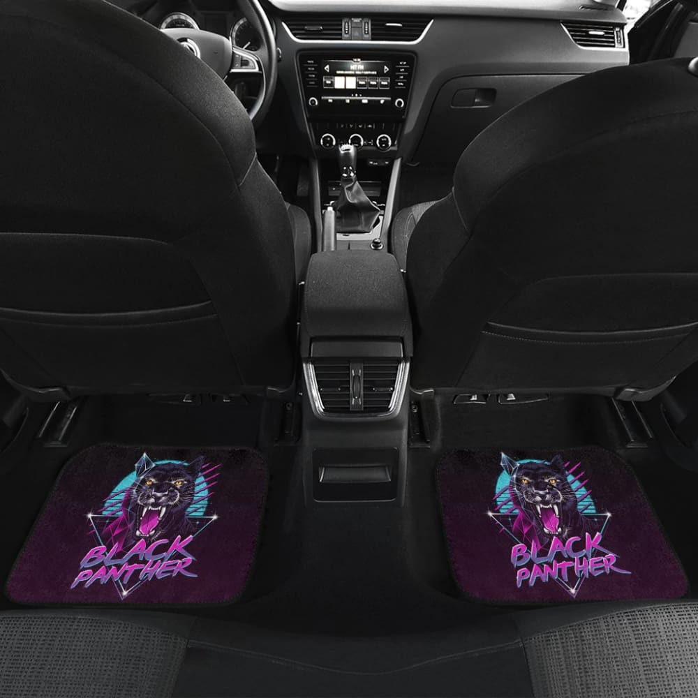Black Panther Purple Awesome Poly Car Floor Mats 212601 - YourCarButBetter