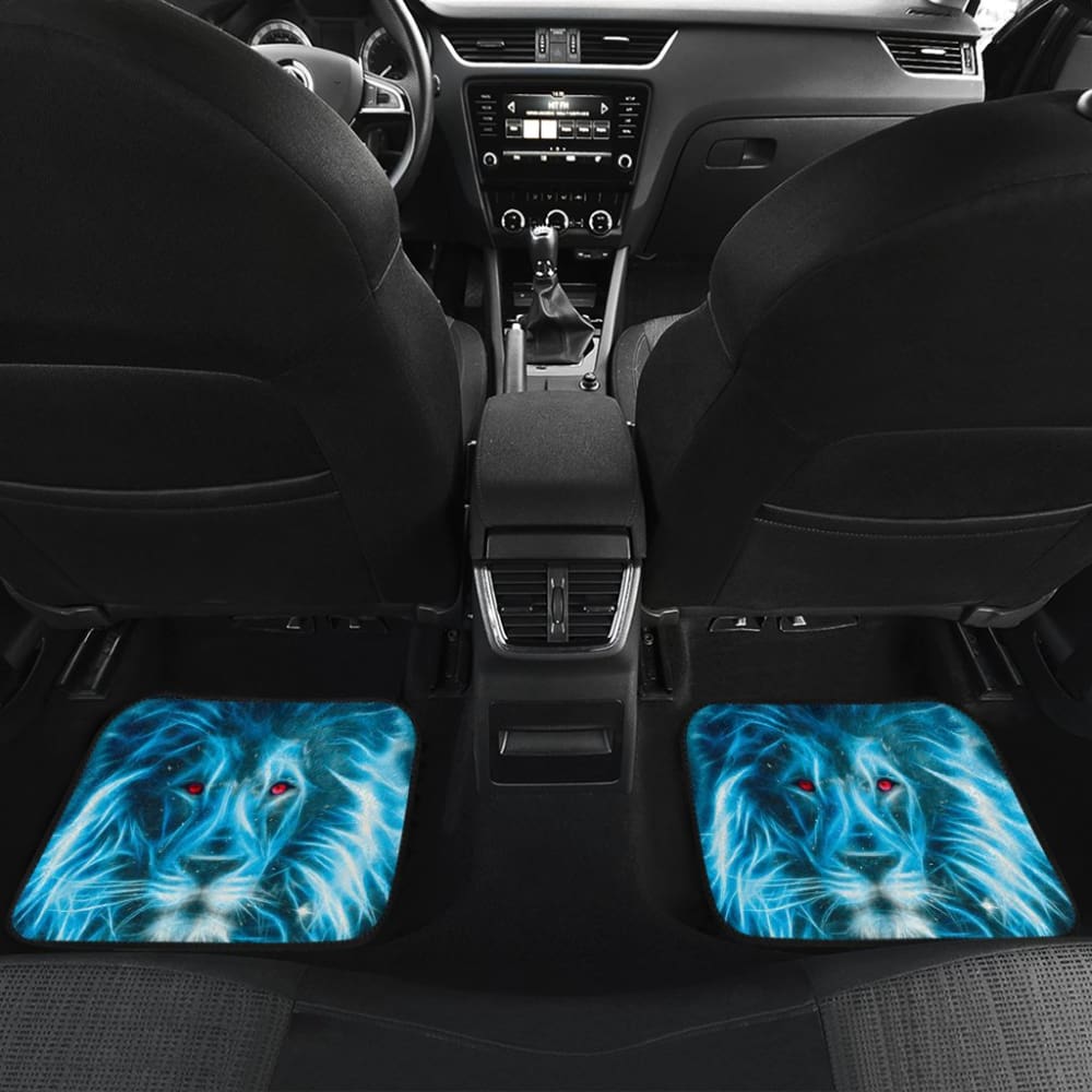 Blue Laser Lion Car Floor Mats 211102
