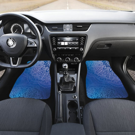 Blue Mandalas Car Floor Mats 093223 - YourCarButBetter