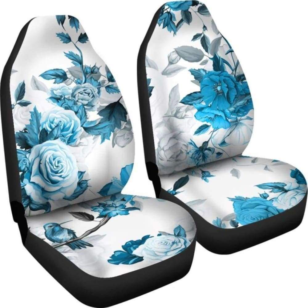 Blue Roses Car Seat Covers 210705