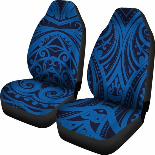 Blue Tribal Polynesian Car Seat Covers 105905 - YourCarButBetter