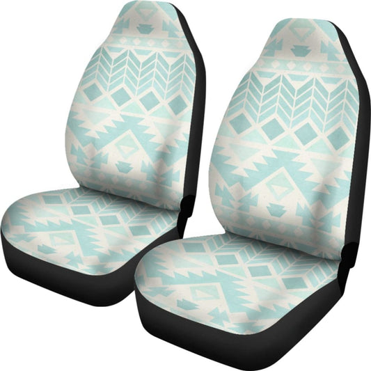 Blue & White Aztec Car Seat Covers 174510 - YourCarButBetter