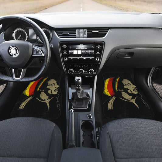 Bob Marley One Love Jamaica Reggae Car Floor Mats Custom 1 211901 - YourCarButBetter