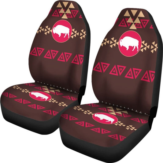 Brown Bison Native American Pride Car Seat Covers 093223 - YourCarButBetter