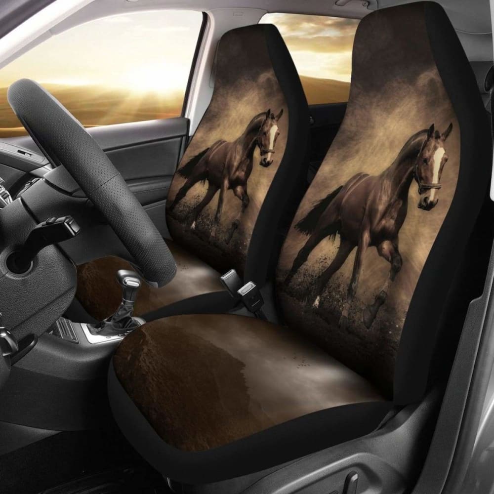 Brown Horse Car Seat Covers 04 170804