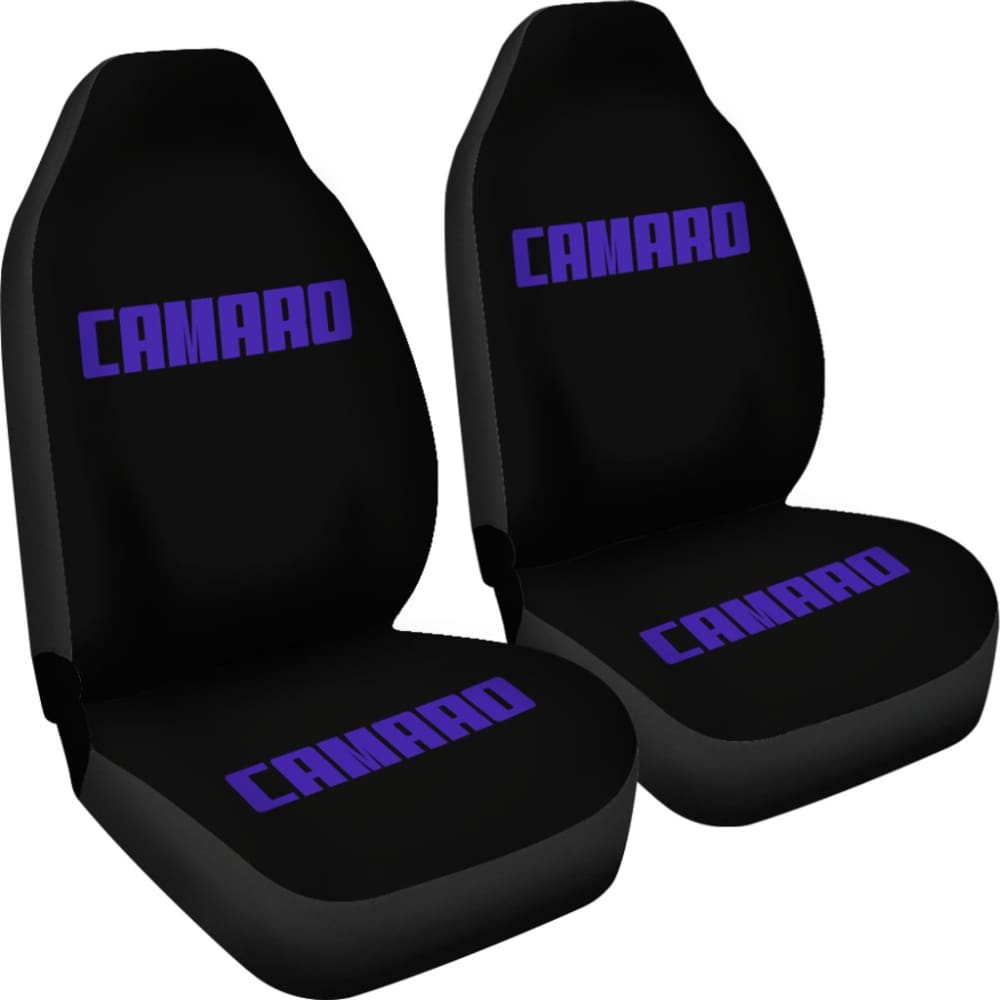 Camaro Blue Letter Seat Covers 210402 - YourCarButBetter