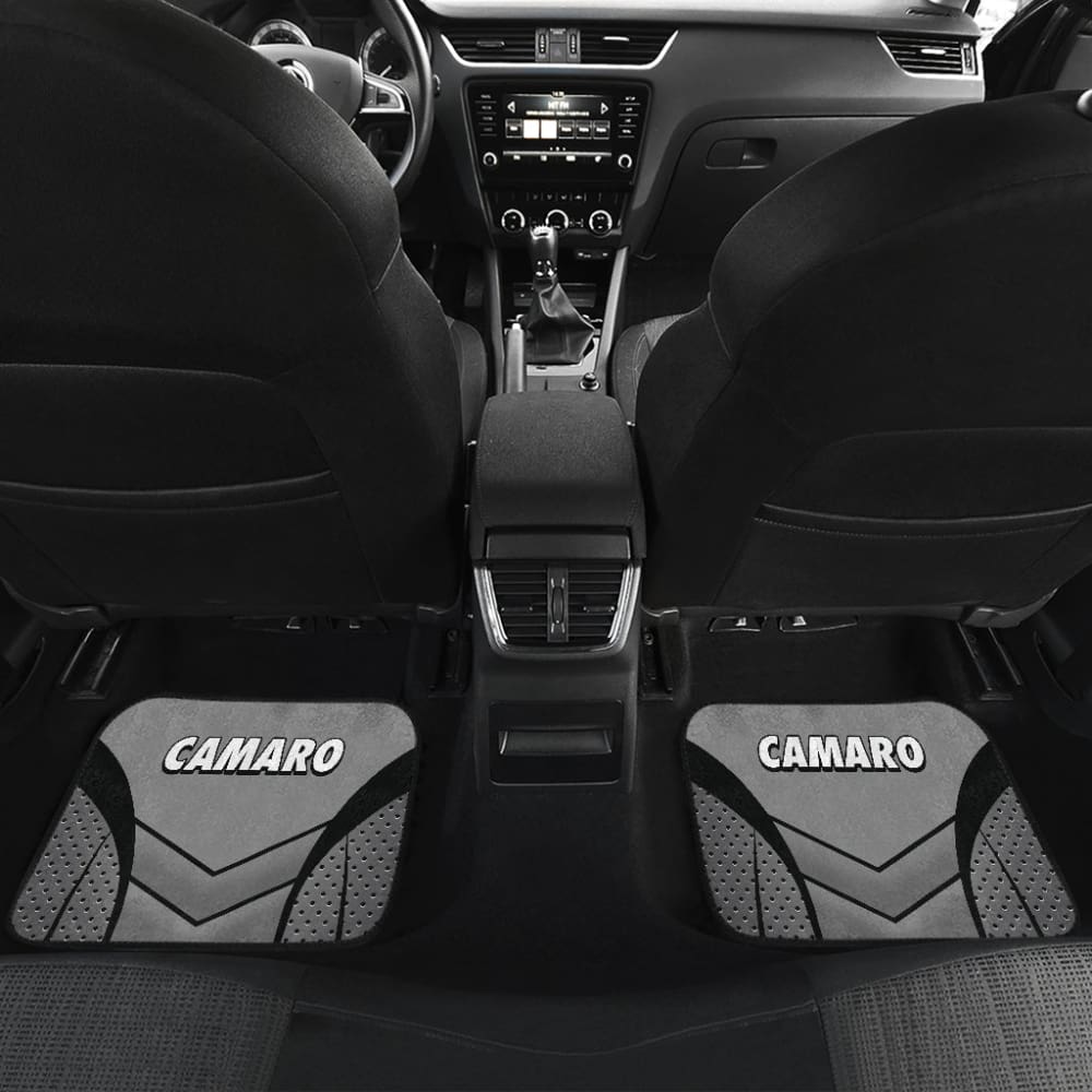 Camaro Silver Car Floor Mats 210901 - YourCarButBetter