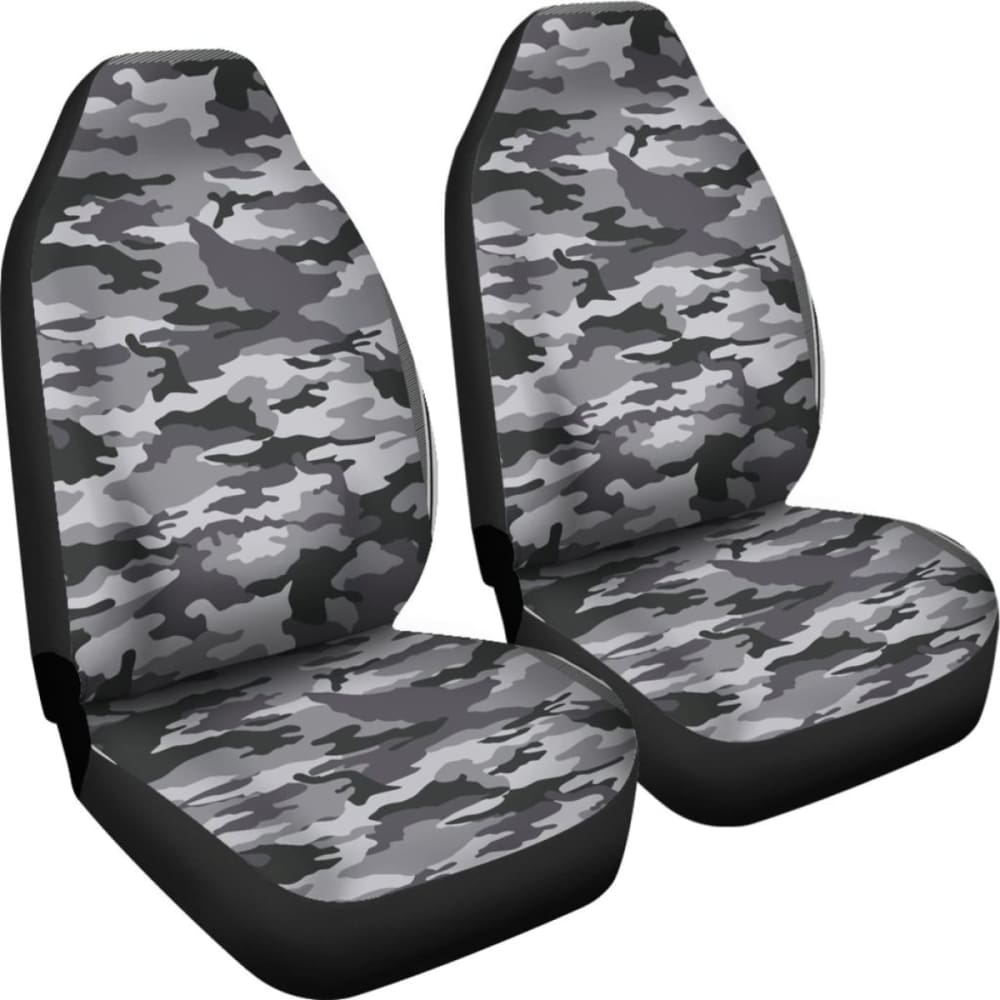 Camo Car Seat Covers Black And White Version 112608