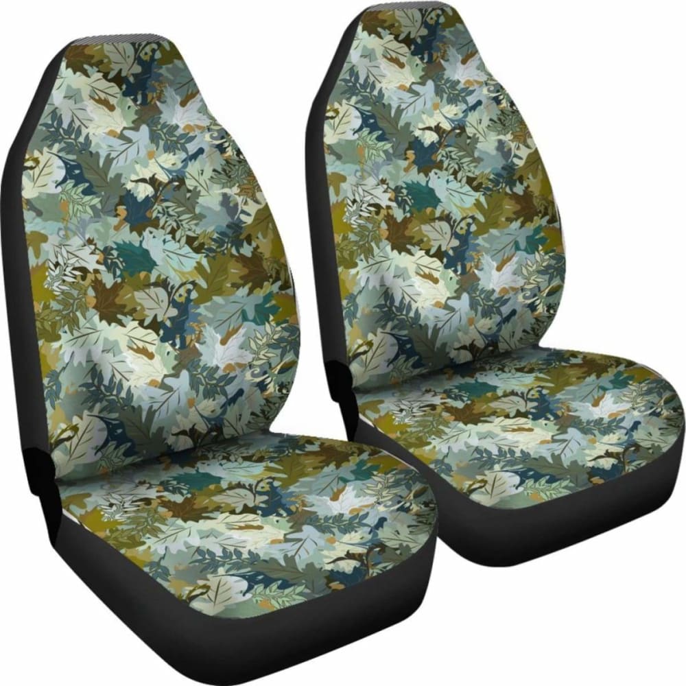 Camo Car Seat Covers Leaf Pattern 112608