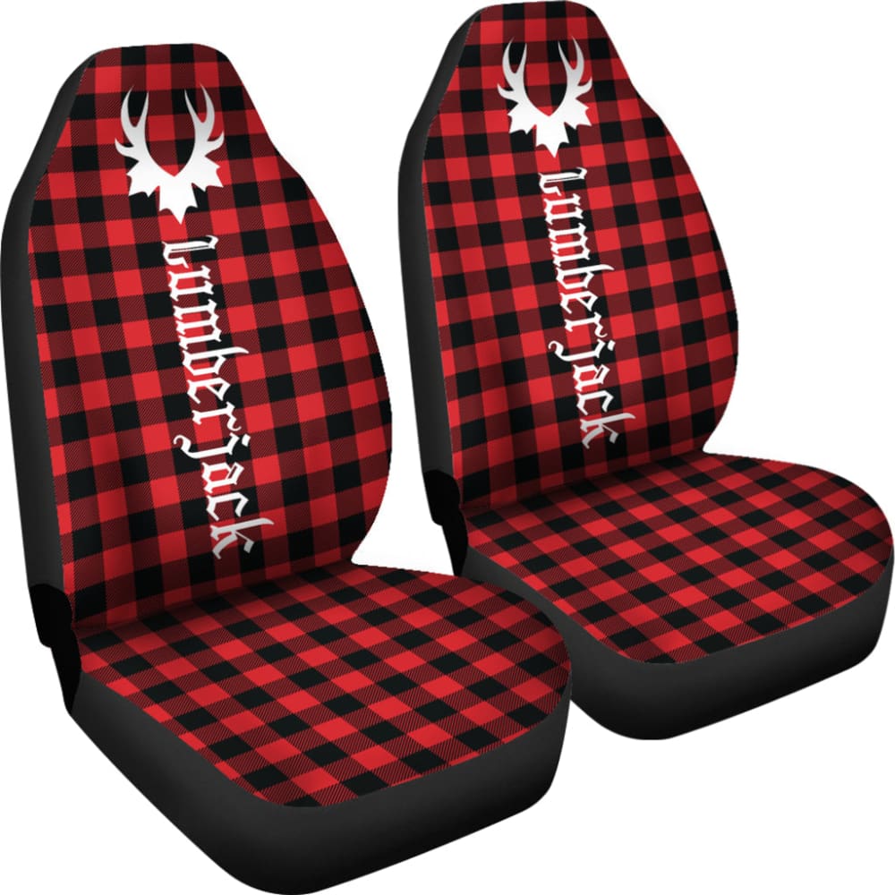 Canada Car Seat Covers Canada Day Camo Lumberjack Buffalo Plaid 3 550317 - YourCarButBetter
