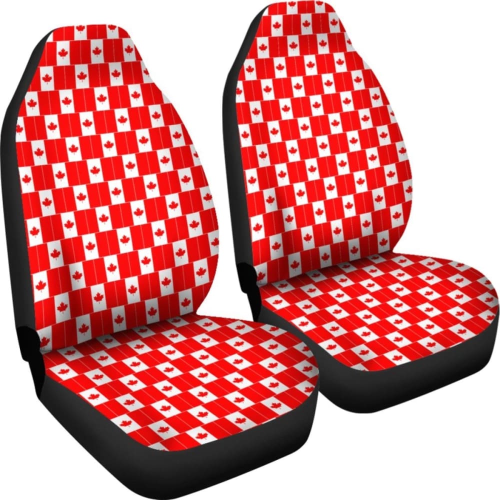 Canada Car Seat Covers Flag Pattern 550317 - YourCarButBetter