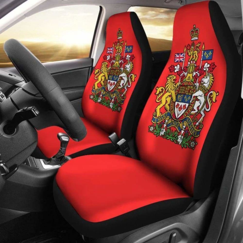 Canada Coat Of Arms Car Seat Covers 105905 - YourCarButBetter