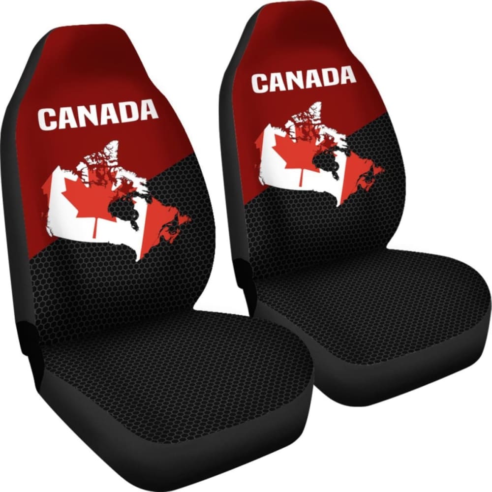 Canada Map Special Car Seat Covers 550317 - YourCarButBetter