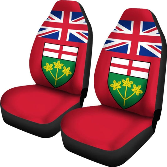 Canada Ontario Flag Car Seat Covers 550317 - YourCarButBetter