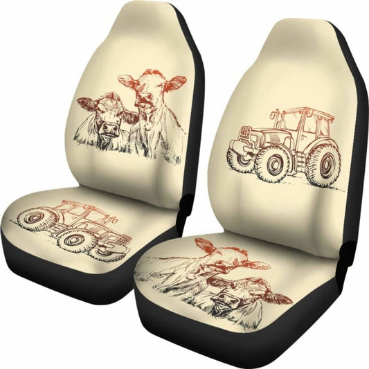 Car Seat Covers - Cow Lovers 18 144730