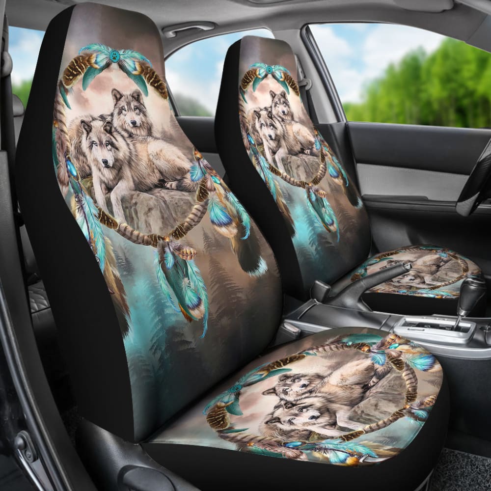 Car Seat Covers Native American Wolf Dreamcatcher - Make Your Own Styles