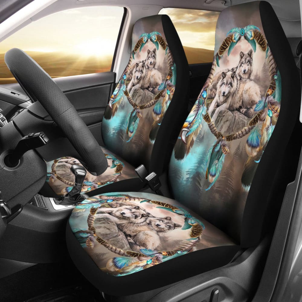Car Seat Covers Native American Wolf Dreamcatcher - Make Your Own Styles