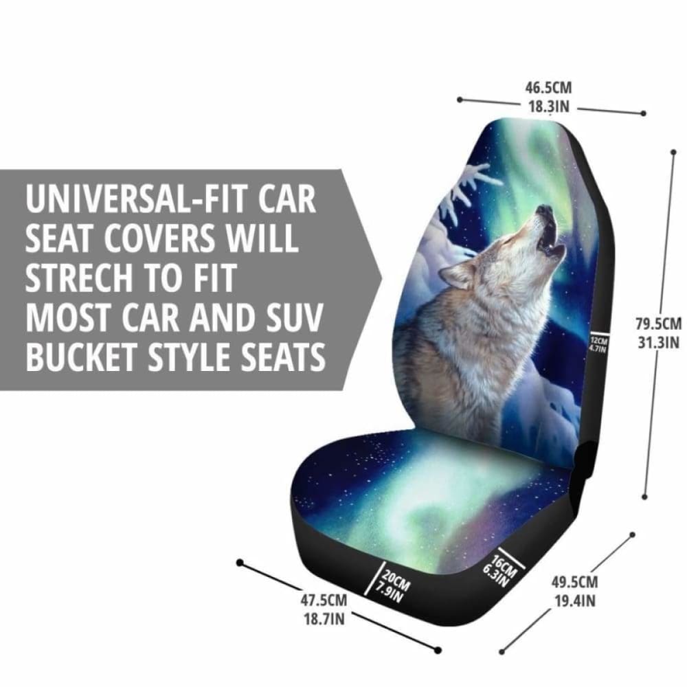 Car Seat Covers Wolf Holy Night 200904