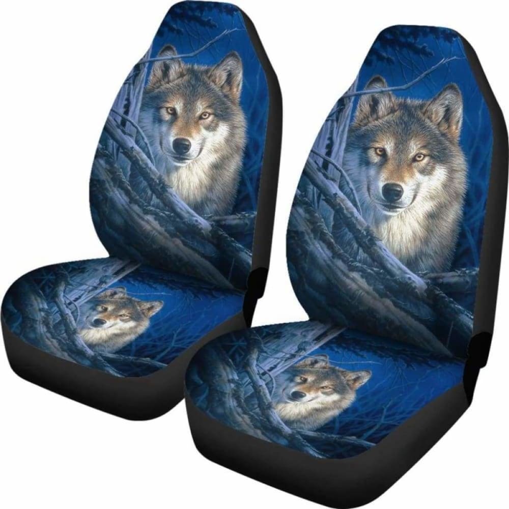 Car Seat Covers Wolf Moonshine 200904
