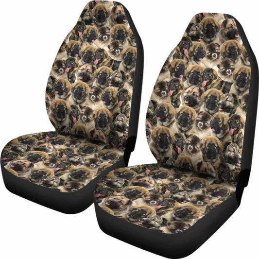 Caucasian Shepherd Dog Full Face Car Seat Covers 091706