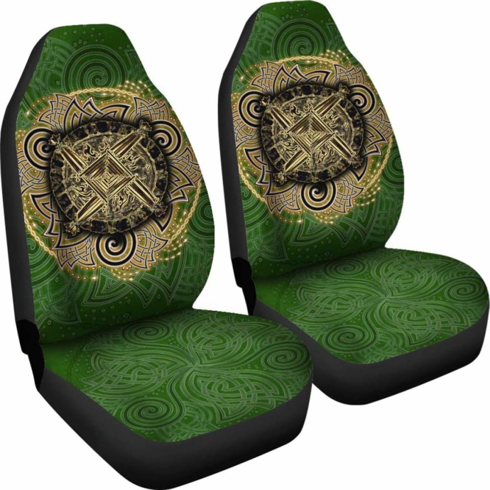Celtic Car Seat Covers - Celtic Irish St Brigid’S Cross - Triple Spiral 160905